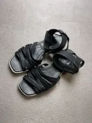 38 Alexander McQueen アレキサンダー・マックイーン leather sandals -250のサムネイル