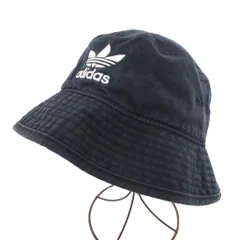 アディダス adidas バケットハット 帽子 黒 ブラック ロゴ刺繍 /SD ■GY18のサムネイル