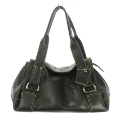 ユーバイウンガロ U by ungaro ハンドバッグ レザー 黒 ブラック チャーム付き /MN1 ■GY99のサムネイル