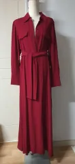 Massimo Dutti レッド Long ロング ONE PIECE 36のサムネイル