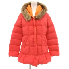 セシルマクビー CECIL McBEE 美品 ダウンジャケット パーカー M フェイクファー キルティング ポケット付き ピンク /KB ■ECF006のサムネイル