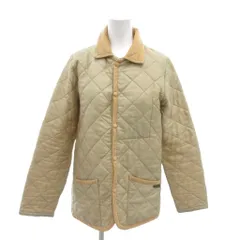 ラベンハム LAVENHAM キルティングジャケット 36 ベージュ コーデュロイ襟 /TQ ■ECF006のサムネイル