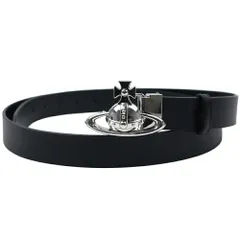 ヴィヴィアンウエストウッド ベルト 本革ベルト 牛革 メンズ レディース ブラック 3D オーブ Vivienne Westwood BELTS ORB BUCKLE BELT 82010004 L0022 N401