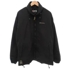フィラ FILA 中綿ジャケット L スタンドカラー ジップアップ 黒 ブラック /KB ■ECF006のサムネイル