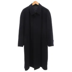 ブルックスブラザーズ BROOKS BROTHERS ヴィンテージ ステンカラーコート ウール カシミア混 紺 ネイビー フライフロント ミドル丈 /SD ■ECF006のサムネイル