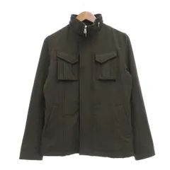 ミッシェルクランオム M.K HOMME スタンドカラー ジャケット ダブルパッチポケット ライトアウター 46 カーキ /SX ■ECG006のサムネイル