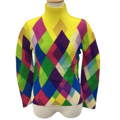 極美品✨イッセイミヤケ プリーツ ワッフル T. ネオンピンク 半袖
