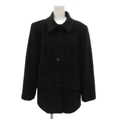カルヴェン CARVEN ハーフコート ジャケット アンゴラ ステンカラー 46 黒 ブラック /JS ■ECF006のサムネイル