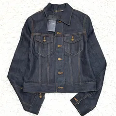 未使用タグ付 サンローラン SAINT LAURENT デニムジャケット Gジャン ジージャン ブルゾン XS メンズ 572367 インディゴ ボーナス 夏休み 帰省 お盆 敬老の日 サマーギフト シルバーウィーク ご褒美のサムネイル
