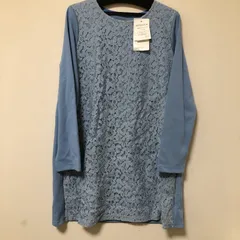 コ　CORDIER（コルディア）　レースコンビチュニック　ブルー系　40　【未使用・タグ付き】のサムネイル