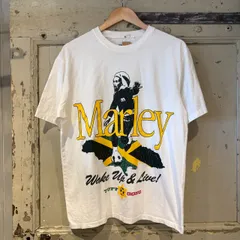 BOB MARLEY ZION Tシャツ　レゲエ　ジャマイカ　サッカー　白　大判　ボブ・マーリー　古着　Sサイズのサムネイル
