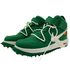 【中古】NIKE×Off-White | ナイキ×オフホワイト Air Force 1 Mid SP LTHR "Pine Green"/エアフォース1 ミッド SP LTHR スニーカー 靴　DR0500-300 グリーン 26cm【尾張小牧店】のサムネイル