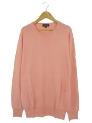バーニーズニューヨーク BARNEYS NEW YORK ニット クルーネック 長袖 プルオーバー 絹 混 サイズ XL  ピンク QQQのサムネイル