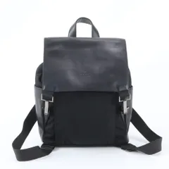美品 グッチ 003 0233 レザー ナイロン リュックサック バックパック ショルダー バッグ ブラック 黒 レディース RWM EG31-10【中古】のサムネイル
