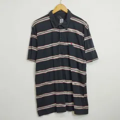 VOLCOM ボルコム ボーダー ポロシャツ 半袖 ワンポイント 刺繍 ロゴ スケーター サーフ street Y2K 古着 VINTAGE ブラック XL F773のサムネイル