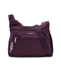 バッガリーニ レディース バッグ Baggallini Securtex Antitheft Crossover Crossbody Mulberry