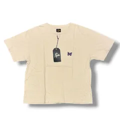 Needles S/S Papillon Emb. Pocket Tee パピヨン刺繍ポケットTシャツ 半袖カットソー ニードルス QV357 ベージュ XL （1972M）のサムネイル