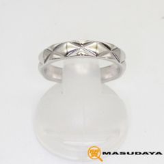 シャネル リング マトラッセ ミディアム 51号 Pt950 保証書 - メルカリ
