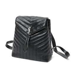 サンローラン / SAINT LAURENT　ルル バックパック ミディアム / リュックサック　466517　レザー　ブラック/シルバー金具 【中古】のサムネイル