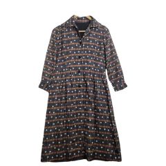 People Tree ワンピース S〜M ネイビー赤 V&A博物館コラボ - メルカリ