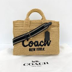 新品☆COACH ストロー素材 2WAY ショルダーバッグ☆ミニ☆ - メルカリ
