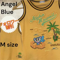 06291　Angel Blue　エンジェルブルー　ハワイアンキャラクタープリントタンクトップ　イエロー　黄色　Mサイズ　キッズのサムネイル