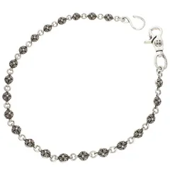 クロムハーツ 2BALL LONG-S/1クリップロング#2クロスボール シルバーウォレットチェーン メンズ ロングのサムネイル