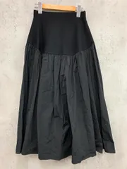 JILLSTUART ジルスチュアート 092-4220007 ニットドッキングタフタ スカート size2/黒 ■■◎レディースのサムネイル
