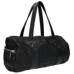 クロムハーツ  DUFFLE TINY/タイニーダッフル セメタリークロスパッチレザーボストンバッグ メンズのサムネイル