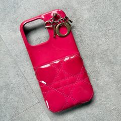正規品 Dior iPhoneケース 13 14 キルティング ロゴチャーム - メルカリ