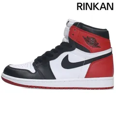 ナイキ  2016  AIR JORDAN 1 RETRO HIGH OG BLACK TOE 555088-125 エアジョーダン1レトロハイオージーつま黒スニーカー メンズ 26cm