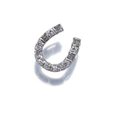 GSTV K18WG 0.10ct 馬蹄 ダイヤモンドペンダントトップ - メルカリ
