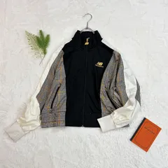 NEW BALANCE ニューバランス 長袖 ジャージジャケット チェック トラック ジャケット ブルゾン レディース WJ13506のサムネイル