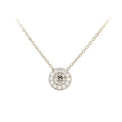 プラチナ ダイヤヘイローネックレス total 0.406ct Eカラー鑑付 - メルカリ