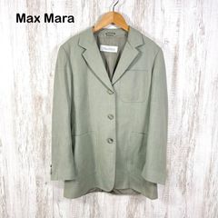 極美品✨マックスマーラ 白タグ テーラードジャケット リネン 大きい
