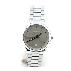 稼働・美品】グッチ Gラウンド 142.4 箱付 ホワイト 希少 デイト 