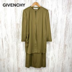 GIVENCHY ジバンシー☆リネン100% ワイドパンツスーツ ノーカラー