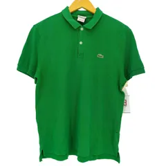 ラコステライブ Lacoste Live ペルー製 ロゴワッペン 鹿の子ポロシャツ メンズ 表記無 のサムネイル