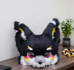 狼　犬　猫　着ぐるみ ヘッド全頭　ヘッド ケモノ ファースーツ ぬいぐるみ コスプレ コスチューム Kurumi 一点物 C983のサムネイル