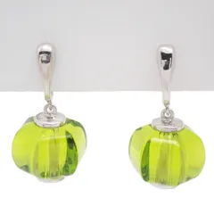 Baccarat バカラ シェラザード イヤリング クリスタル/シルバー925 グリーン系【いおき質店】のサムネイル