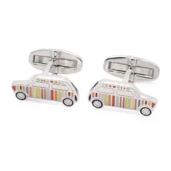 【美品】Paul Smith ポールスミス ミニクーパー 車 カフス カフリンクス シルバー色金具【いおき質店】のサムネイル