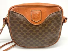 【Vingage】CELINE(セリーヌ)マカダム／ショルダーバッグ（クロスボディ）／希少ヴィンテージ（オールドセリーヌ／70-80S）のサムネイル