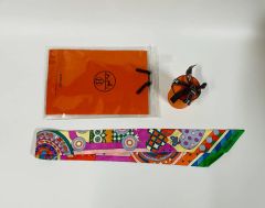 未使用】 HERMES エルメス ツイリー ポワンティエ スカーフ 刺繍付き