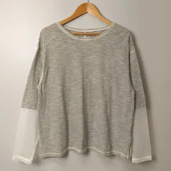 チャオパニックティピー CIAOPANIC TYPY 袖切替シアーアソート TEE　【ONE SIZE】黒ボーダーのサムネイル