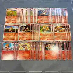 B979 ポケモンカード　ヒコザル　モウカザル　御三家　まとめ売り　92枚のサムネイル