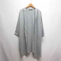 ビッキー VICKY 美品 ショールカラー ガウン カーディガン 1 杢グレー 長袖 ロング 前開き ポケットありのサムネイル