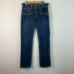 Lee Cooper リークーパー デニムパンツ ジーンズ ポケット刺繍 インディゴ ブルー L レディース 古着 アメカジ ストリートのサムネイル