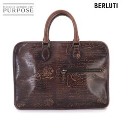 ほぼ新品級63.8万円 Berluti アンジュール ミニ 総柄 ブリーフケース