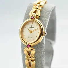 CYMA シーマ 604Y Louis XV ルイ15世 Quartz クォーツ ウォッチ 腕時計 ルビー ゴールド 金 レディース 女性 稼働品のサムネイル