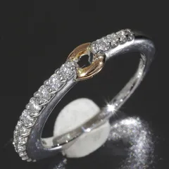 ダミアーニ DAMIANI ハーフエタニティ K18WG 750 ダイヤ リング 7.5号 E2057のサムネイル